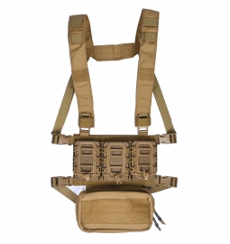 SYNC - 3Zero 3X0 Micro Chest Rig with Suspension Pouch, Coyote Brown - Government Buyers - holsters and tactical equipment