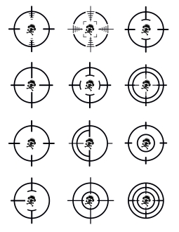 12 Skull - Targets - holsters and tactical equipment